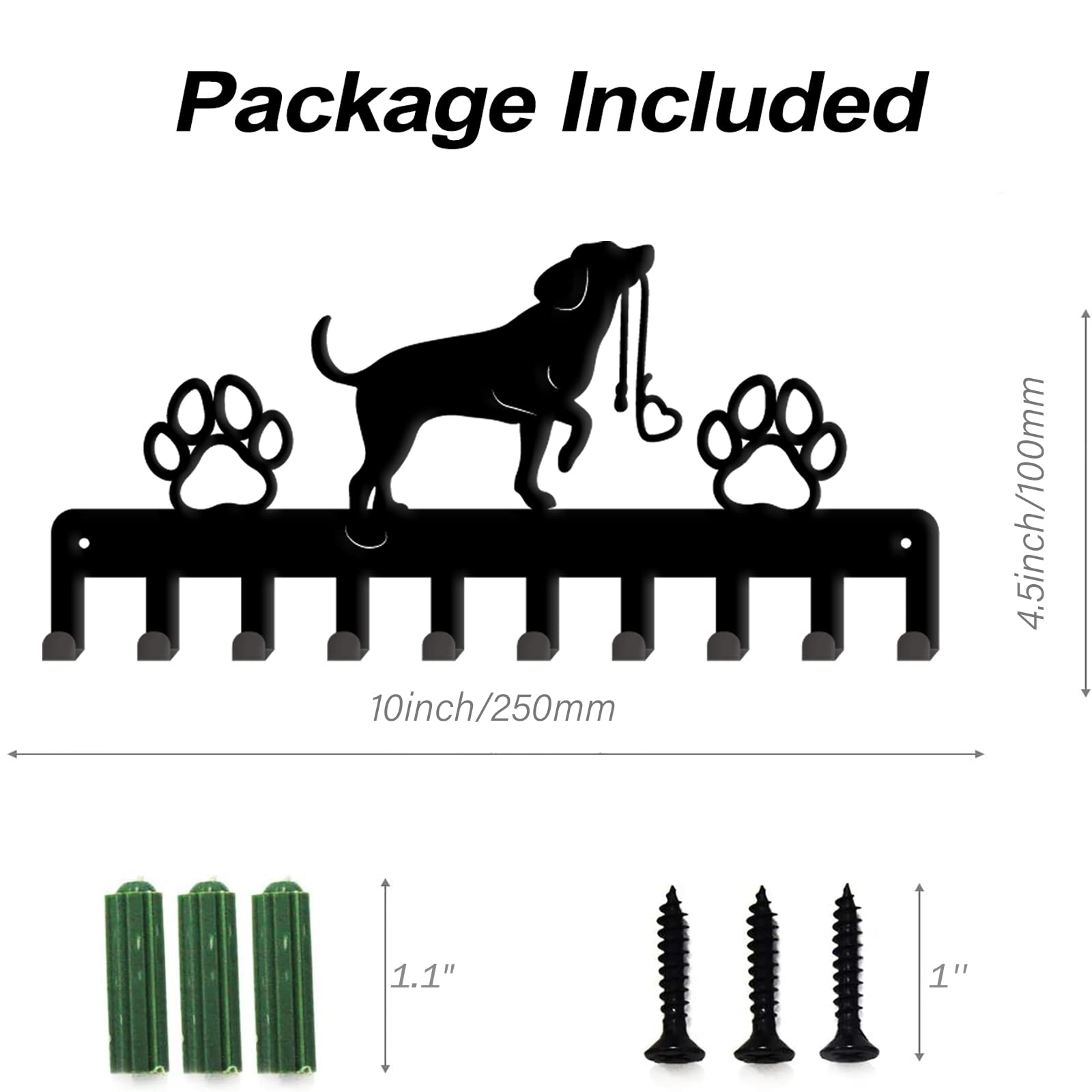 Amazon.com: SUPERDANT Dog Key Holder Wall Mount Vintage Puppy Paw